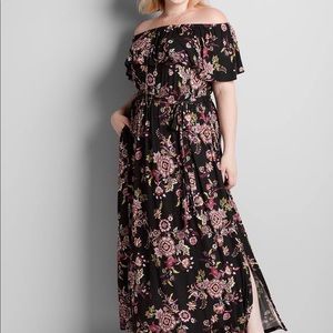 Lane Bryant floral maxi dress